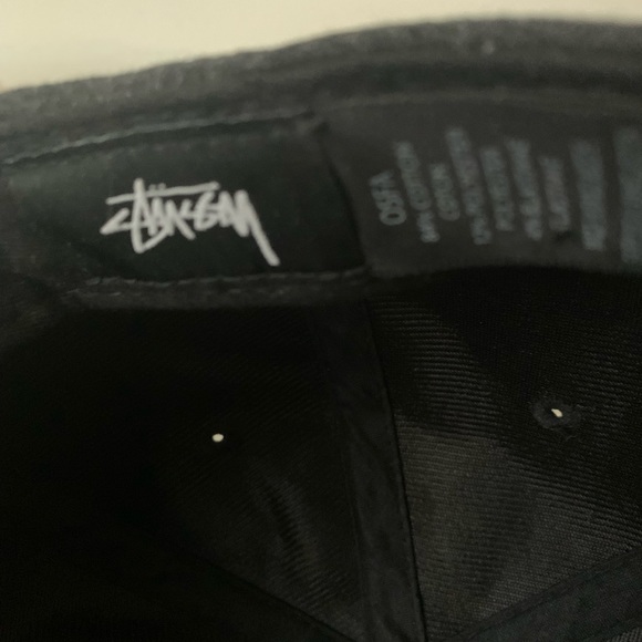 Charcoal black Stussi hat adjustable - Picture 4 of 5